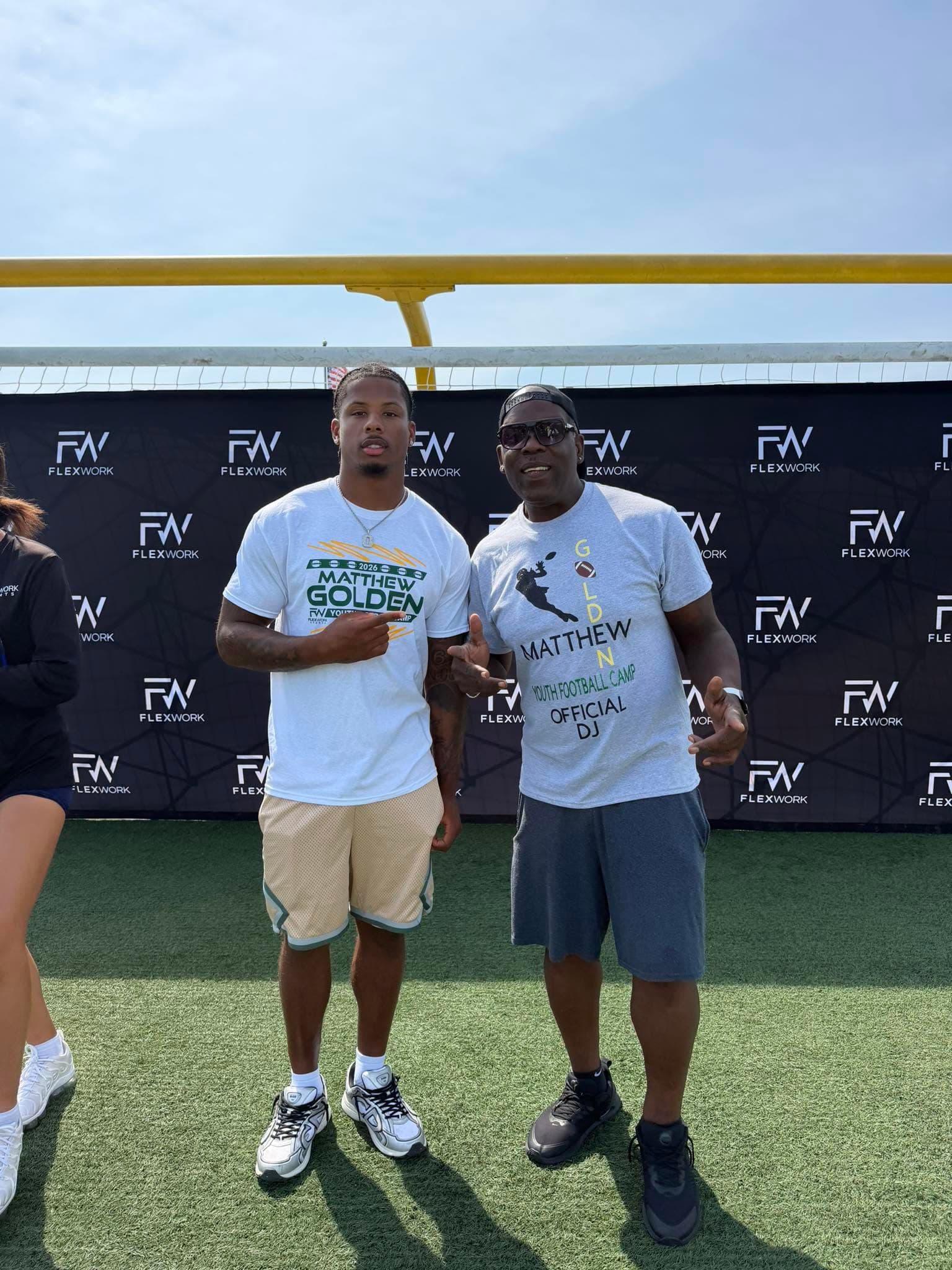 DJMR262 with Matthew Golden at his youth football camp