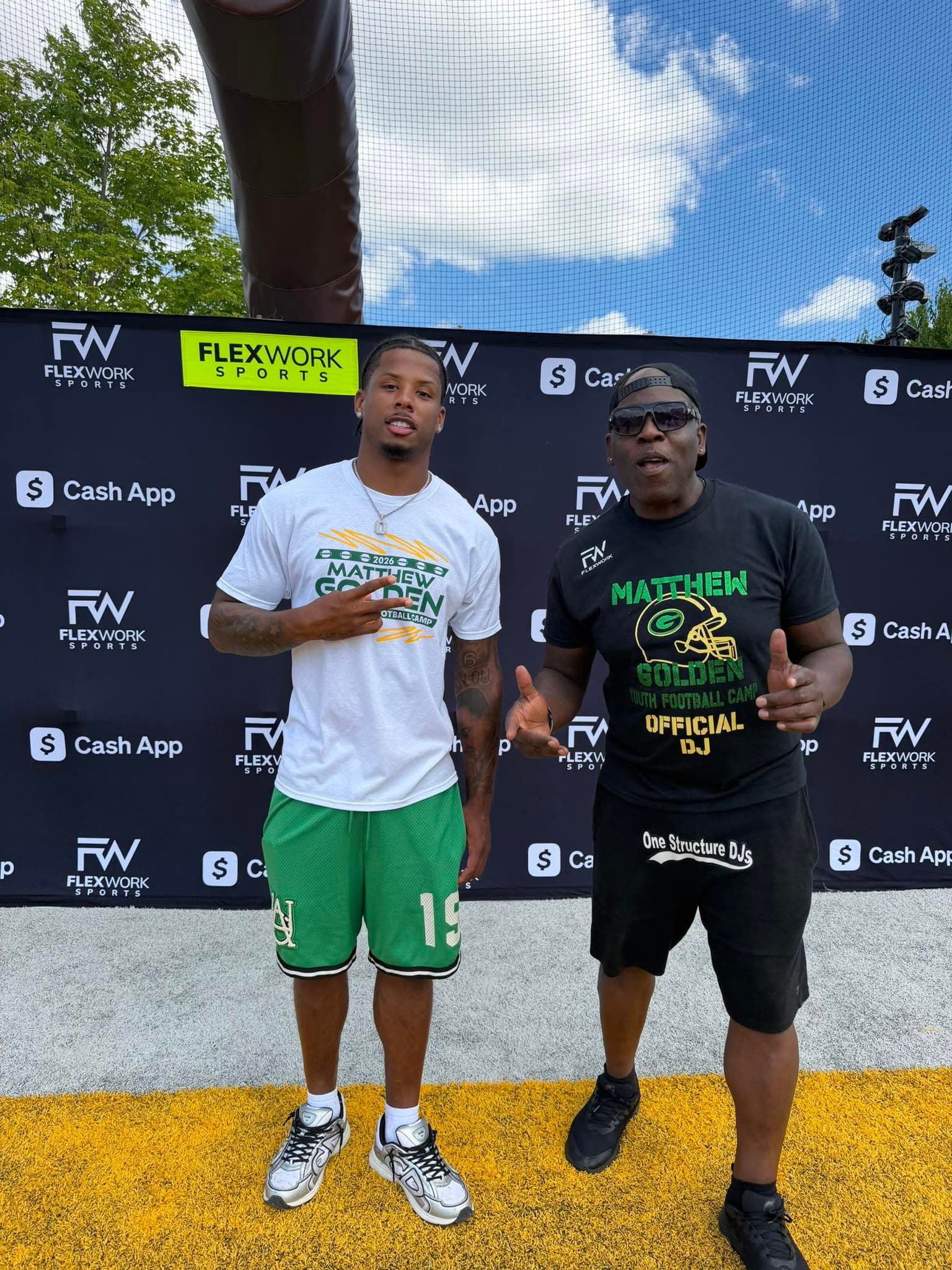 DJMR262 with Matthew Golden at the Matthew Golden youth football camp