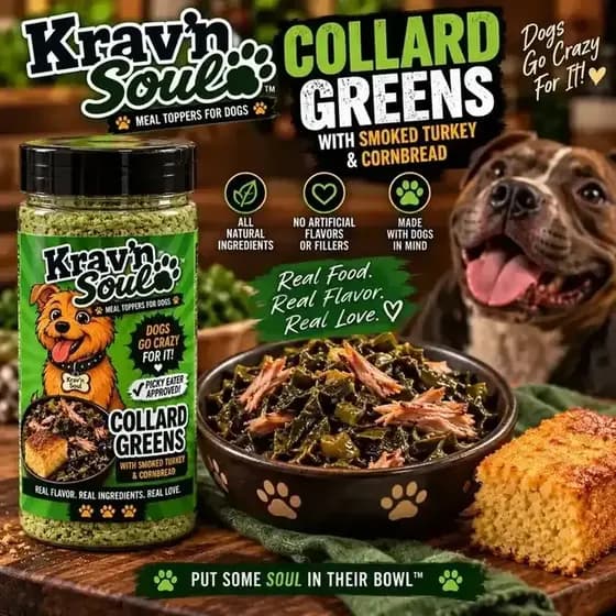 Krav'n Soul product and dog lifestyle image