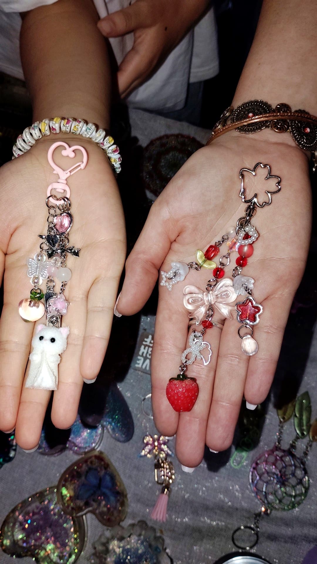 Handmade charms and keychains from L. Marie's Creations