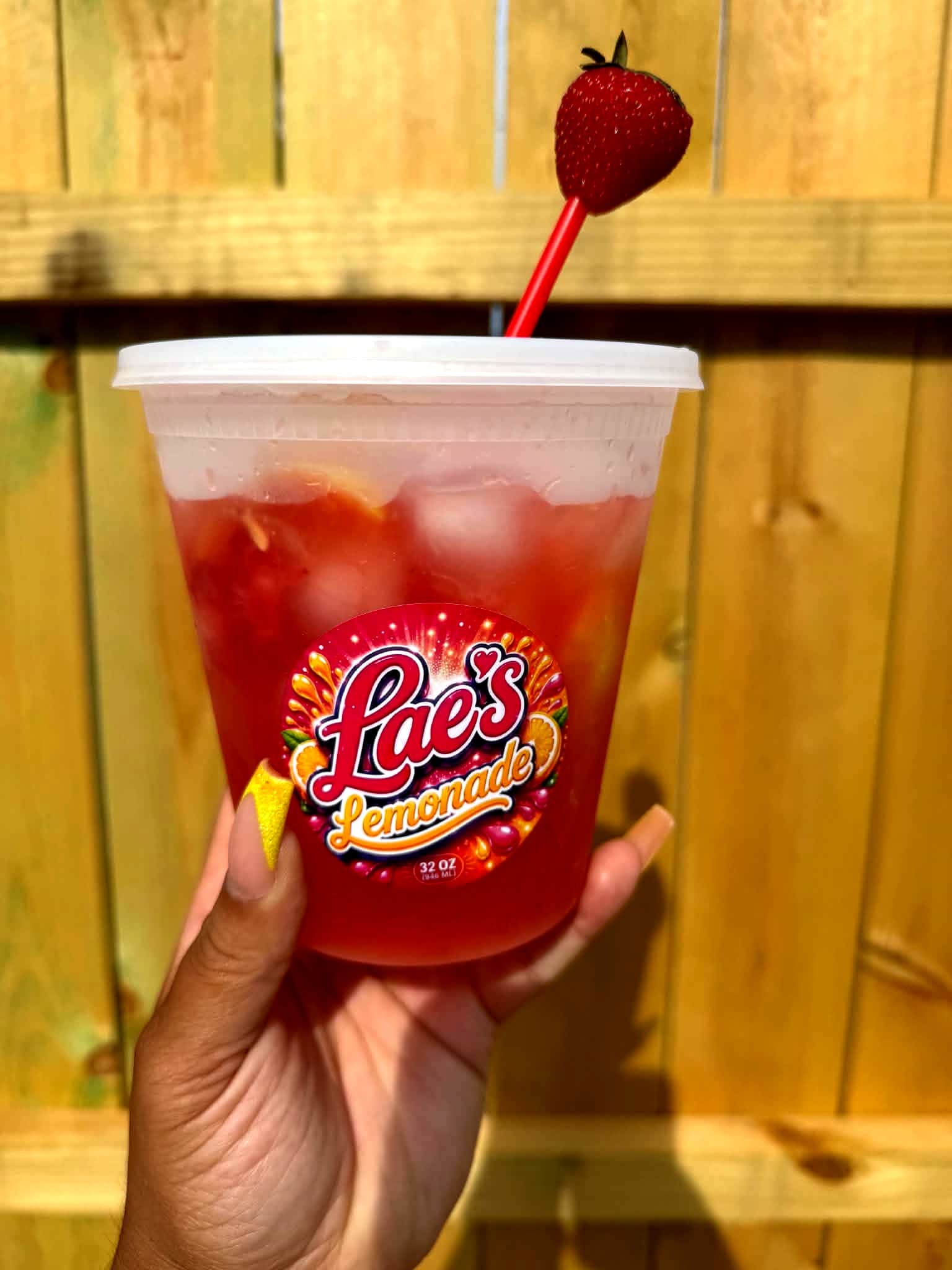 Vendor-supplied photo of Lae's Lemonade Strawberry Squeeze