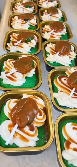 Caramel apple mini cakes from Tiff's Sweets
